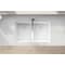 Ruvati 33"x19" Granite Composite Undermnt Dbl Bowl Kitchen Sink, Wht RVG2385WH - alternate 9